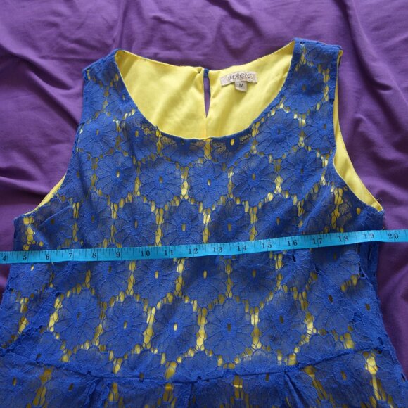 Magic Blue with Yellow Inner Size M Dress - Picture 4 of 16